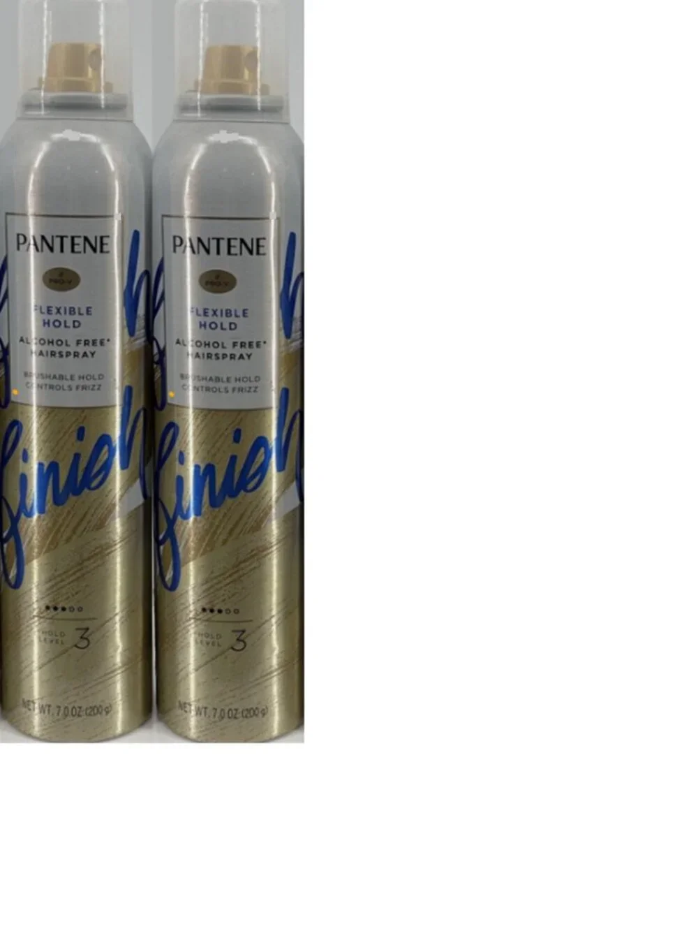 2 Cans Pantene Pro-V Flexible Hold Hairspray Level 3 Frizz Control 7oz EACH